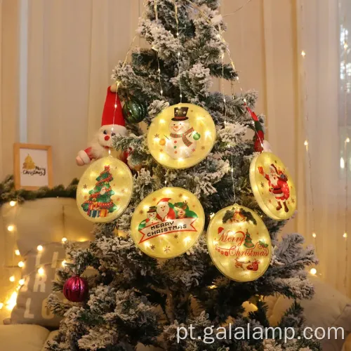 Magical Light Christmas Decorações com Papai Noel e alces